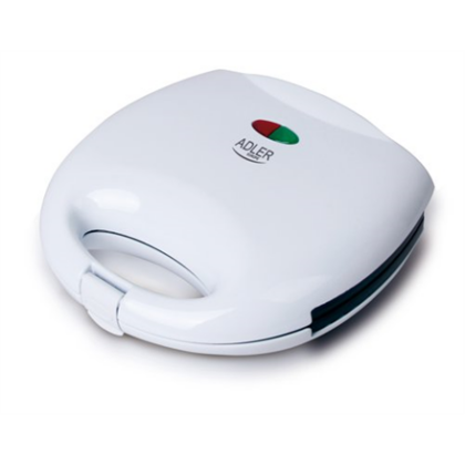 Adler | Sandwich maker | AD 301 | 750 W | Number of plates 1 | Number of pastry 2 | White AD 301 5901436590279