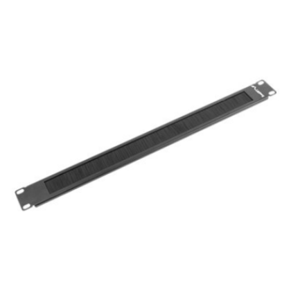 Lanberg 19" brush panel 1U | AK-1101-B | Black AK-1101-B 5901969403657