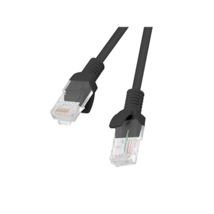 Lanberg | Patchcord CAT.5E UTP | PCU5-10CC-0500-BK | 5 m | Black PCU5-10CC-0500-BK 5901969406740