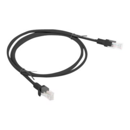 Lanberg | Patch cable - CAT 6 | RJ-45 - male | RJ-45 - male | 1 m | Black | RAL 9004 PCU6-10CC-0100-BK 5901969406900