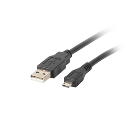 Lanberg | USB Micro (M) to USB-A (M) 2.0 Cable | CA-USBM-10CC-0018-BK CA-USBM-10CC-0018-BK 5901969413687