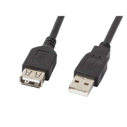 Lanberg | USB-A 2.0 Cable 1.8 m | CA-USBE-10CC-0018-BK | USB Type-A to USB Type-A CA-USBE-10CC-0018-BK 5901969413748