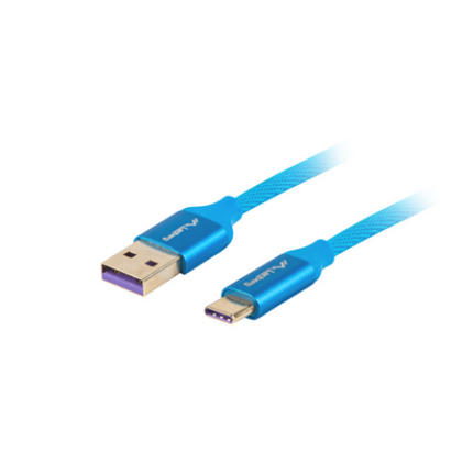 Lanberg | Cable | CA-USBO-21CU-0010-BL | USB-A to USB-C CA-USBO-21CU-0010-BL 5901969416541