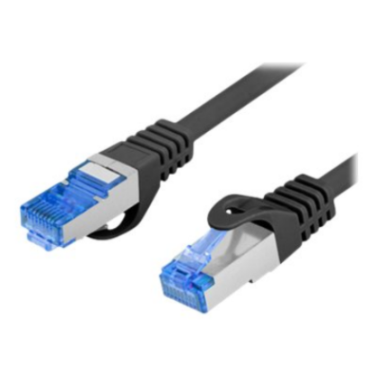 Lanberg | Patchcord Cat.6A S/FTP LSZH CCA | PCF6A-10CC-0200-BK | 2 m | Black PCF6A-10CC-0200-BK 5901969424843