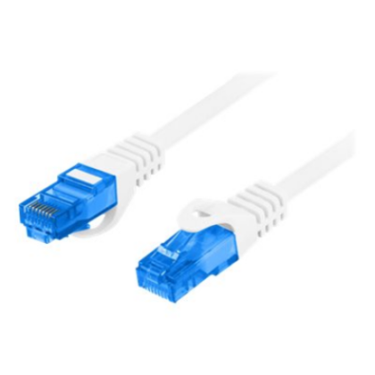Lanberg | Patch cable - CAT 6a | RJ-45 - male | RJ-45 - male | 3 m | Grey | RAL 7035 | Blue PCF6A-10CC-0300-S 5901969424959