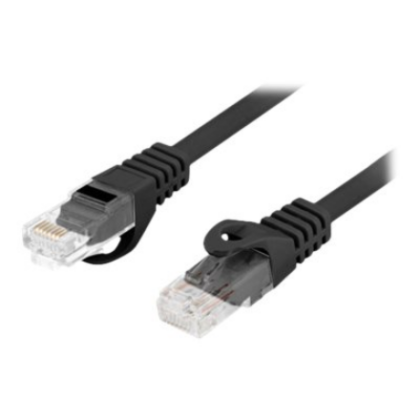 Lanberg | Patch cable - CAT 6 | RJ-45 - male | RJ-45 - male | RJ-45 | Black PCU6-10CU-0025-BK 5901969434323