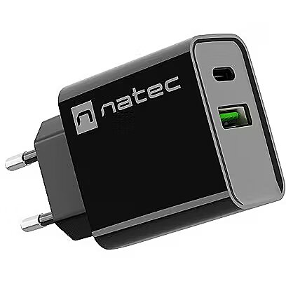 NATEC Charger Ribera USB-A+USB-C PD 20W NUC-2062 5901969443110