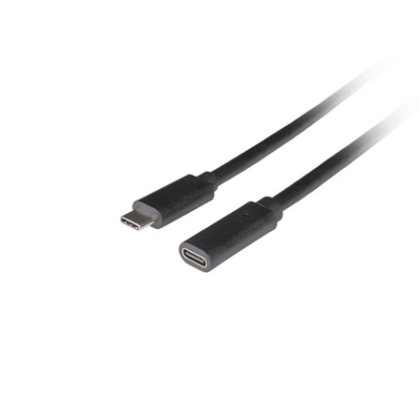 Lanberg | USB-C M/F 3.1 Cable | CA-USBE-20CC-0005-BK CA-USBE-20CC-0005-BK 5901969447859