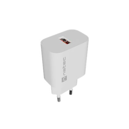 Natec Ribera USB Charger 1X USB-A 18W