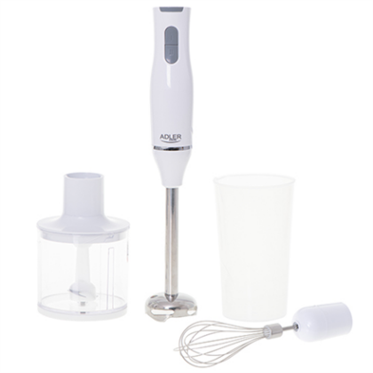 Adler | Hand blender set | AD 4620 | Hand Blender | 800 W | Number of speeds 2 | Chopper | White AD 4620 5903887800051