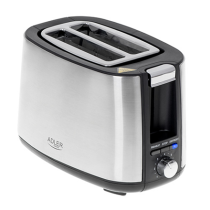 Adler | Toaster | AD 3214 | Power 750 W | Number of slots 2 | Housing material Stainless steel | Silver AD 3214 5903887802154