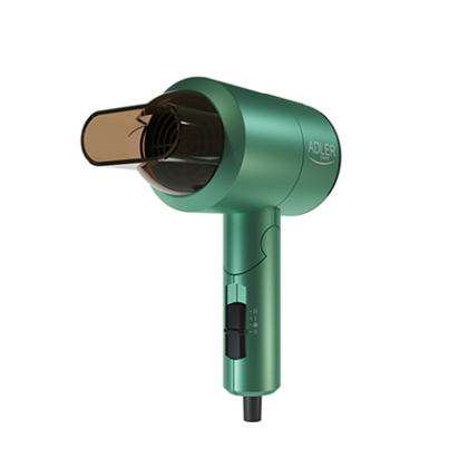 Adler | Hair Dryer | AD 2265 | 1100 W | Number of temperature settings 2 | Green AD 2265 5903887802345