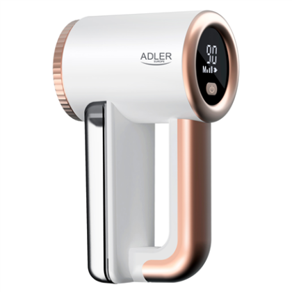 Adler | Lint remover | AD 9617 | Rechargeable battery | 5 W | White/Gold AD 9617 5905575900333