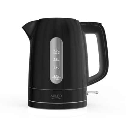 Adler Kettle | AD 1380b | Electric | 2200 W | 1 L | Polypropylene | 360° rotational base | Black AD 1380b 5905575907974