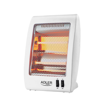 Adler | Heater | AD 7709 | Halogen Heater | 800 W | Number of power levels 2 | White AD 7709 5908256839861