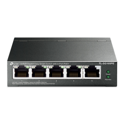 TP-LINK | Switch | TL-SG105PE | Unmanaged | Desktop | PoE+ ports quantity 4 | Power supply type External TL-SG105PE 6935364052744