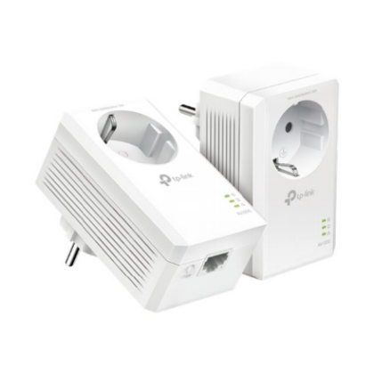 TP-LINK | AV1000 Gigabit Passthrough Powerline Starter Kit | TL-PA7017P KIT | 10/100/1000 Mbit/s | Ethernet LAN (RJ-45) ports 1 | No Wi-Fi | Extra socket TL-PA7017P KIT 6935364089078