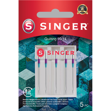 Singer | Quilting Needle 90/14 5PK 250054202 7393033107505