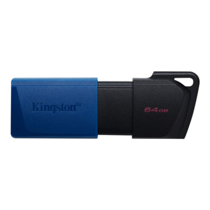 Kingston | USB 3.2 Flash Drive | DataTraveler Exodia M | 64 GB | USB Type-A | Black/Blue DTXM/64GB 740617326260