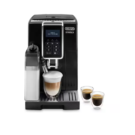 Delonghi | Coffee Maker | Dinamica ECAM 350.55 B | Pump pressure 15 bar | Built-in milk frother | Automatic | 1450 W | Black ECAM 350.55 B 8004399331167
