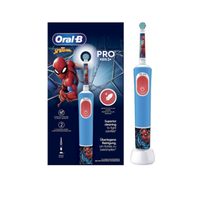 Oral-B | Electric Toothbrush | Vitality PRO Kids Spiderman | Rechargeable | For kids | Number of brush heads included 1 | Number of teeth brushing modes 2 Vitality Pro Spiderman 8006540772928