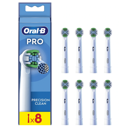 Oral-B | Precision Clean Brush Set | EB20RX-8 | Heads | For adults | Number of brush heads included 8 | White EB20RX-8 8006540847459