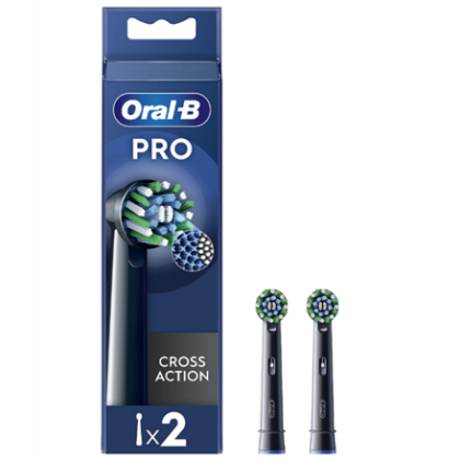 Oral-B | Replaceable toothbrush heads | EB50BRX-4 Cross Action | Heads | For adults | Number of brush heads included 4 | Black EB50BRX-4 8006540847671
