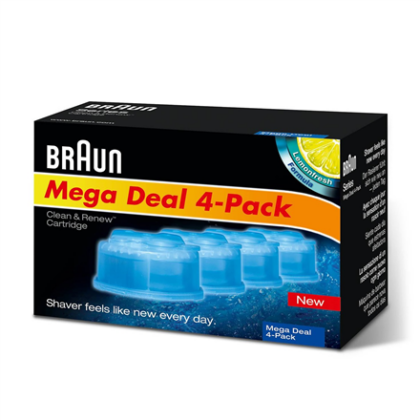 Braun | Refills 4 Pack | Clean and Renew CCR4 3+1 CCR4 3+1 8006540985090