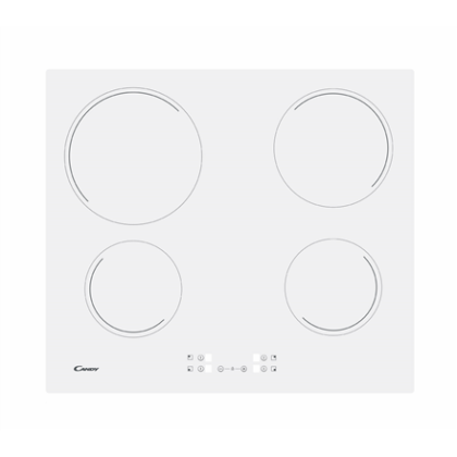 Candy | Hob | CH64CCW | Vitroceramic | Number of burners/cooking zones 4 | Touch | White CH64CCW 8016361954885