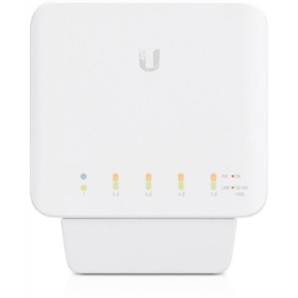 Ubiquiti USW-Flex Indoor/outdoor 5Port Poe Gigabit Switch with 802.3bt Input Power Support | Ubiquiti USW-Flex 817882027595