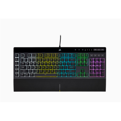 Corsair | Rubber Dome | Gaming Keyboard | K55 RGB PRO | Gaming keyboard | Wired | RGB LED light | US | Black CH-9226765-NA 840006631798