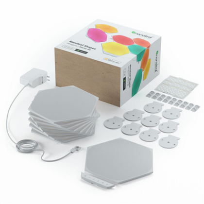 Nanoleaf | Shapes Hexagons Starter Kit (9 panels) | 16M+ NL42-0002HX-9PK 840102700657