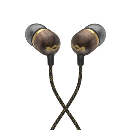 Marley Wired Earbuds | Smile Jamaica | Built-in microphone | USB Type-C | Brass EM-JE042-BA 846885011904