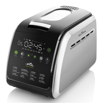 ETA | Bread maker | Delicca II ETA714990030 | Power 850 W | Number of programs 12 | Display Yes | Black/Stainless steel ETA714990030 8590393254613