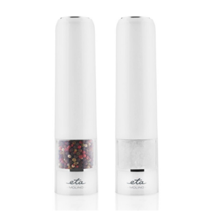 ETA | Salt And Pepper Mill | Molino ETA092890000 | Electric | White | Housing material Plastic | AAA ETA092890000 8590393321056