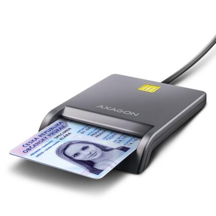 CARD READER FLAT SMARTCARD/ID/USB2.0 1.3M CRE-SM3T AXAGON  CRE-SM3T 8595247908278