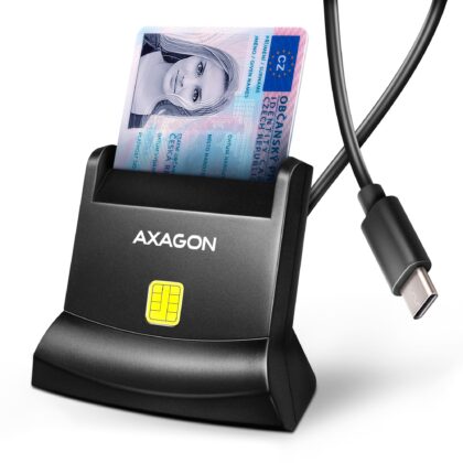 CARD READER STAND SMARTCARD/ID/USB-C 1.2M CRE-SM4NC AXAGON  CRE-SM4NC 8595247909947