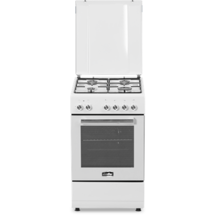 Simfer | Cooker | 5405SERBB | Hob type Gas | Oven type Electric | White | Width 50 cm | Depth 60 cm | Electronic ignition | Energy efficiency class A | 43 L 5405SERBB 8699272096242