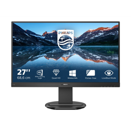 Philips | USB-C Monitor | 276B9/00 | 27 " | IPS | QHD | 16:9 | 75 Hz | 4 ms | 2560 x 1440 pixels | 350 cd/m² | HDMI ports quantity 1 | Black 276B9/00 8712581769932