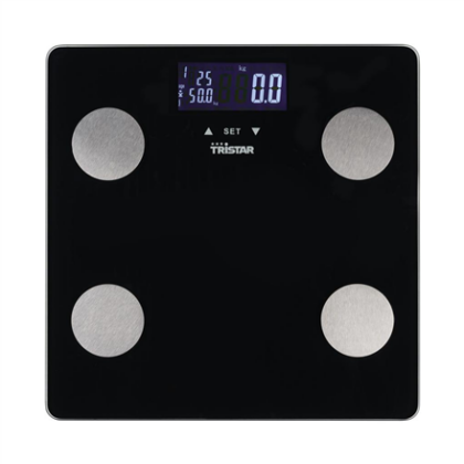 Tristar Personal Scale | WG-2442 | Maximum weight (capacity) 150 kg | Accuracy 100 g | Body Mass Index (BMI) measuring | Black WG-2442 8712836992771