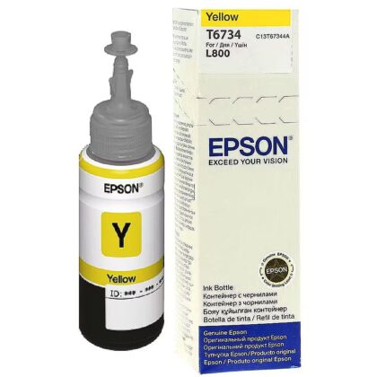 EPSON LB4 T6734 YELLOW INK BOTTLE C13T67344A 8715946495729