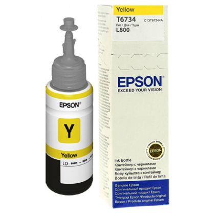 Epson T6734 Ink bottle 70ml | Ink Cartridge | Yellow C13T67344A 8715946495729