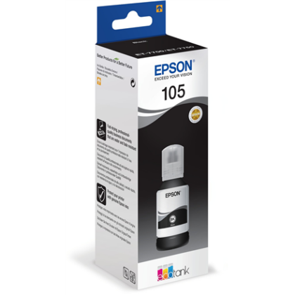 Epson Ecotank | 105 | Ink Bottle | Black C13T00Q140 8715946643090