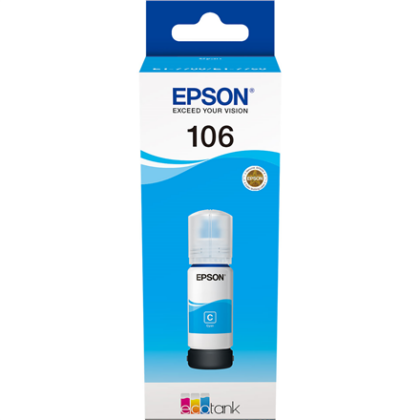 Epson Ecotank | 106 | Ink Bottle | Cyan C13T00R240 8715946643311