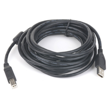 USB 2.0 A-plug B-plug 3 m (10 ft) cable with ferrite core | Cablexpert CCF-USB2-AMBM-10 8716309052146