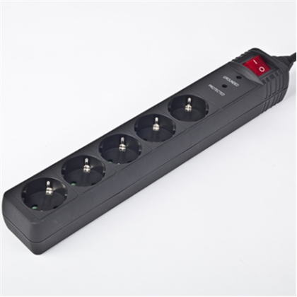 EnerGenie | Surge Protector SPG5-C-15/ 4.5 m/ 5 Sockets/ Black SPG5-C-15 8716309065511