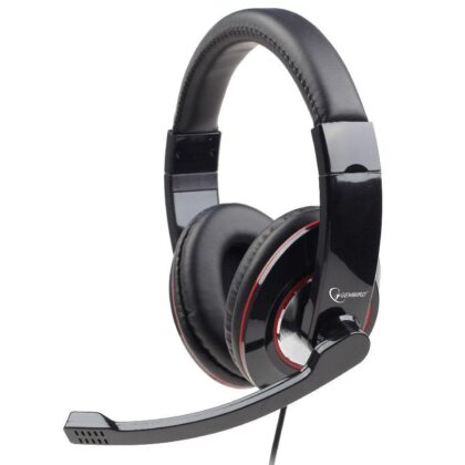 HEADSET STEREO USB BLACK/MHS-U-001 GEMBIRD  MHS-U-001 8716309077248