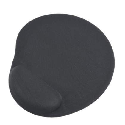 Gembird | Gel mouse pad with wrist support | Ergonomic mouse pad | 240 x 220 x 4 mm | Black MP-GEL-BK 8716309101134