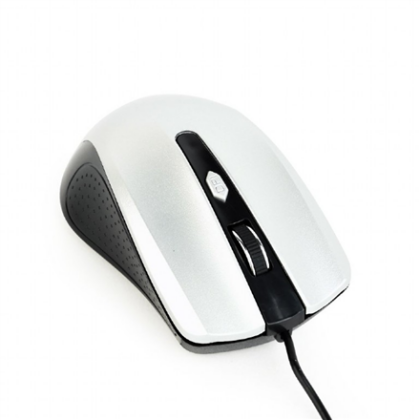Gembird | Mouse | MUS-4B-01-BS | Standard | USB | Black/ silver MUS-4B-01-BS 8716309104081