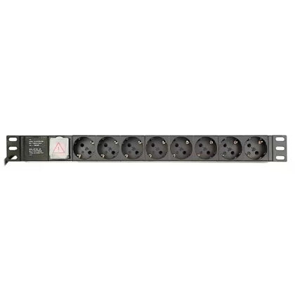 GEMBIRD PDU 8x Schuko 1U 10A 3m C14 Plug EG-PDU-014-C14 8716309116800